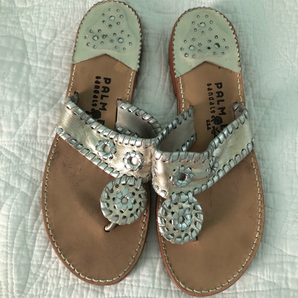 Platinum Palm Beach Sandals
